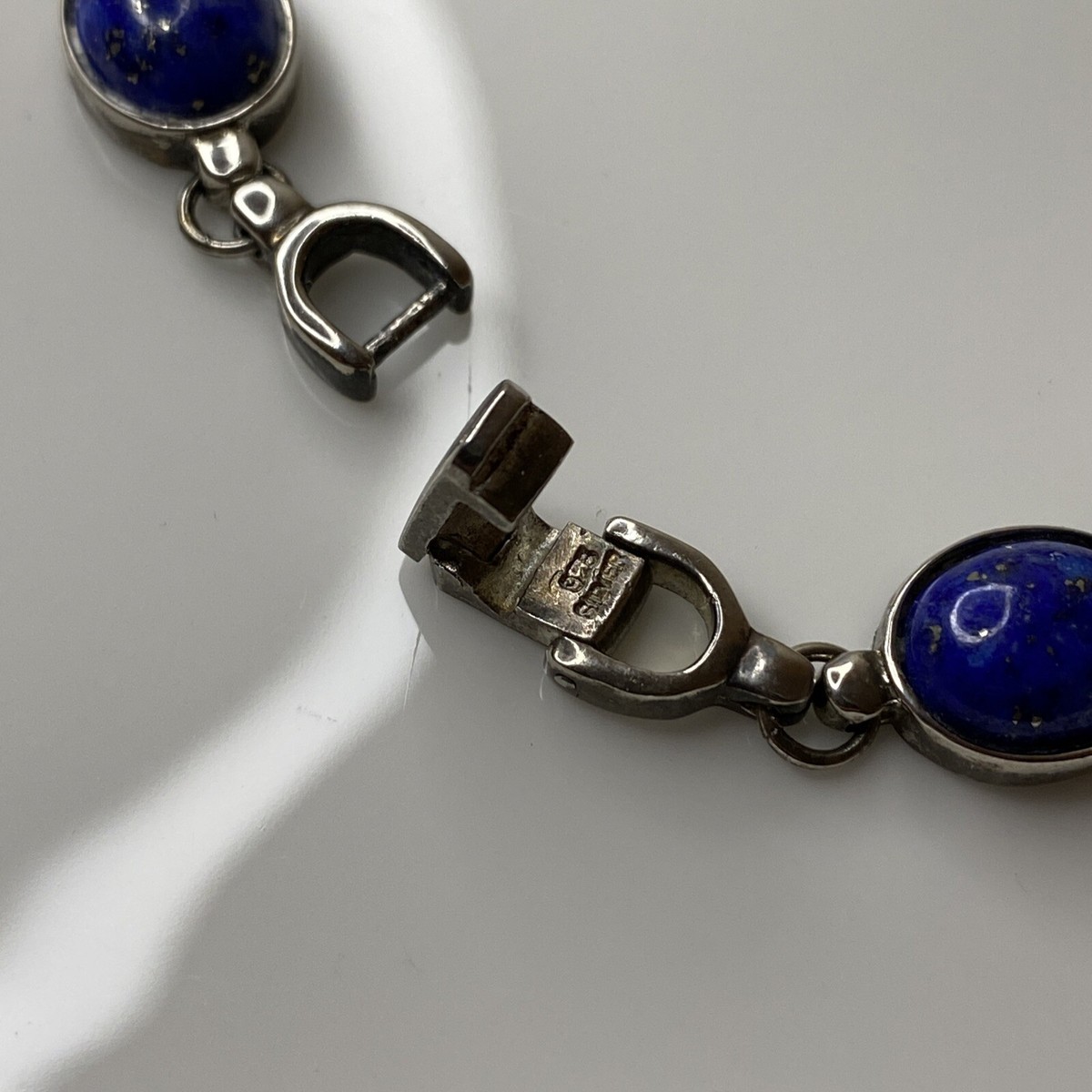 Badavici 925 Sterling Silver Lapis Lazuli Link Bracelet Watch Womens Japan Movt BADAVICI Solid .925 Sterling Silver Mother of Pearl Ladies  main image 4