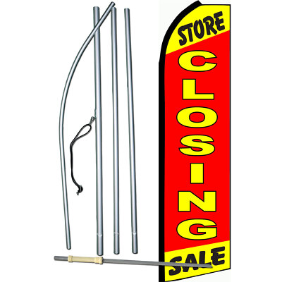 Store Closing Sale Complete Swooper Flag Bundle