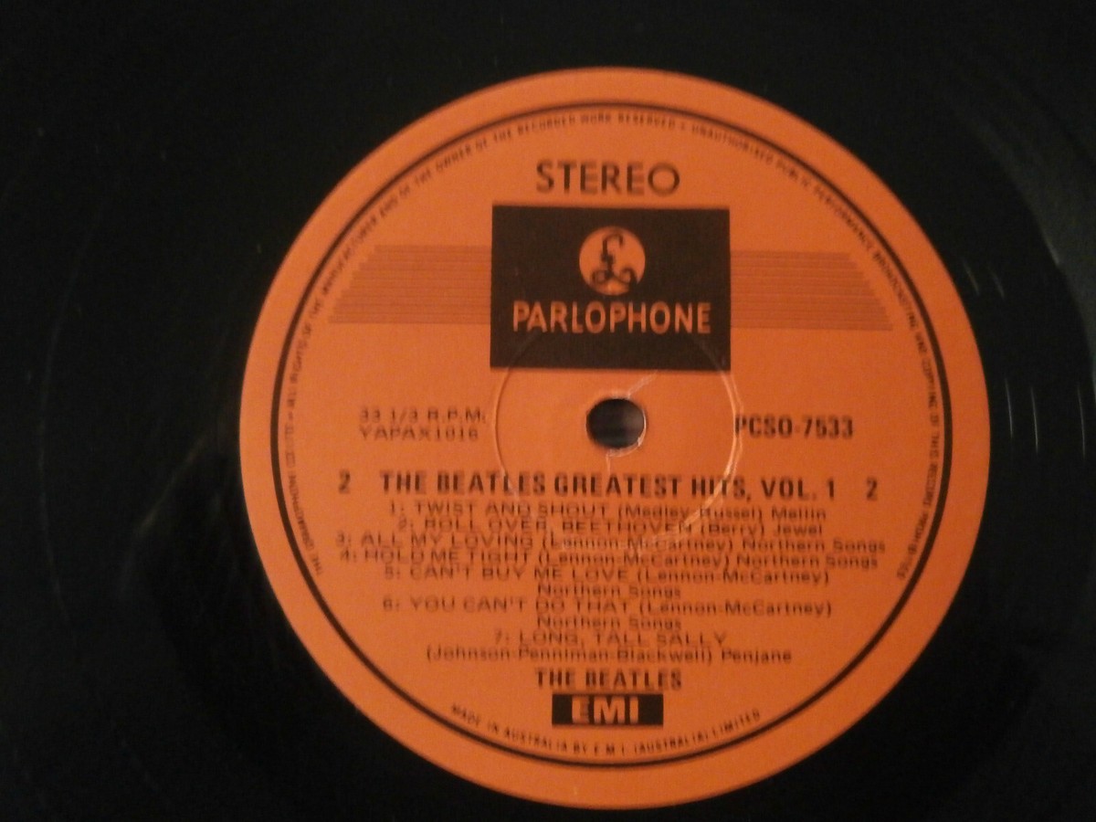The Beatles ‎– Greatest Hits Vol.1 - PCSO 7533 Vinyl LP Rare