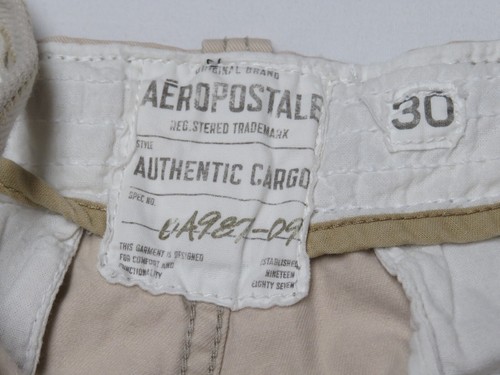 Aeropostale Mens 30 A87 Cargo Shorts w/drawstring Distressed (Actual W32) - Picture 3 of 10