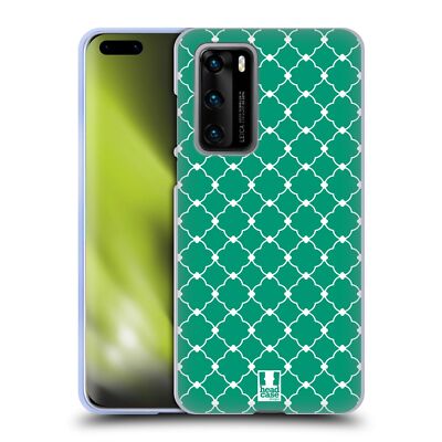 HEAD CASE DESIGNS QUATREFOIL PATTERN SERIES 2 SOFT GEL CASE FOR HUAWEI PHONES 4