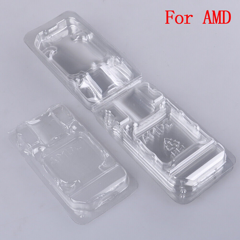10Pcs CPU clamshell tray box case holder protection for AMD 754 939 AM2 AM3 U`jm. Available Now for 3.28
