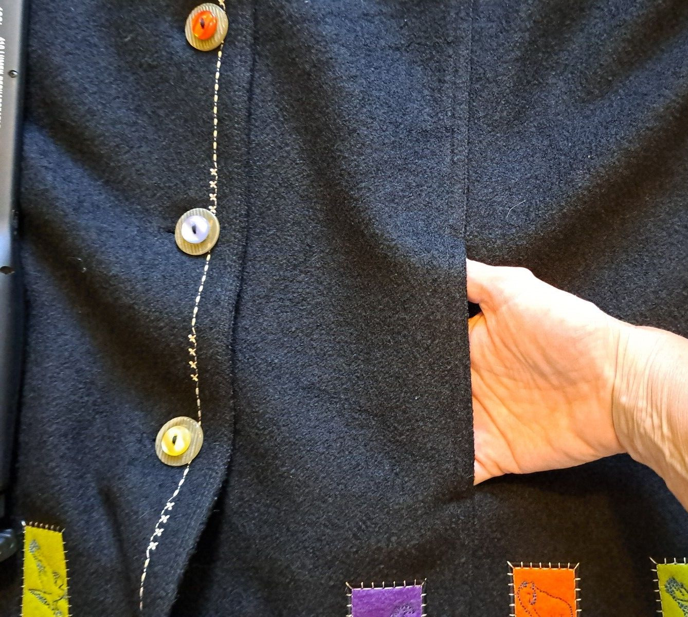 NWT Vtg AMERI MODE Black PNW-theme Jacket XL (FIT… - image 10