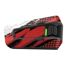 For Cardo Packtalk Neo Edge Pro Skin Decal Wrap Stickers Matte Red Striple