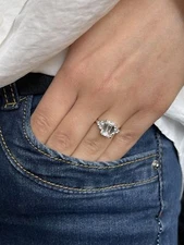 IGI Certified Diamond Ring VVS2 F Emerald Cut 3.25 Ct Lab-created Sparkling