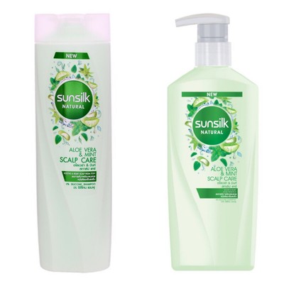 Sunsilk natural shampoo conditioner hair clean aloe vera