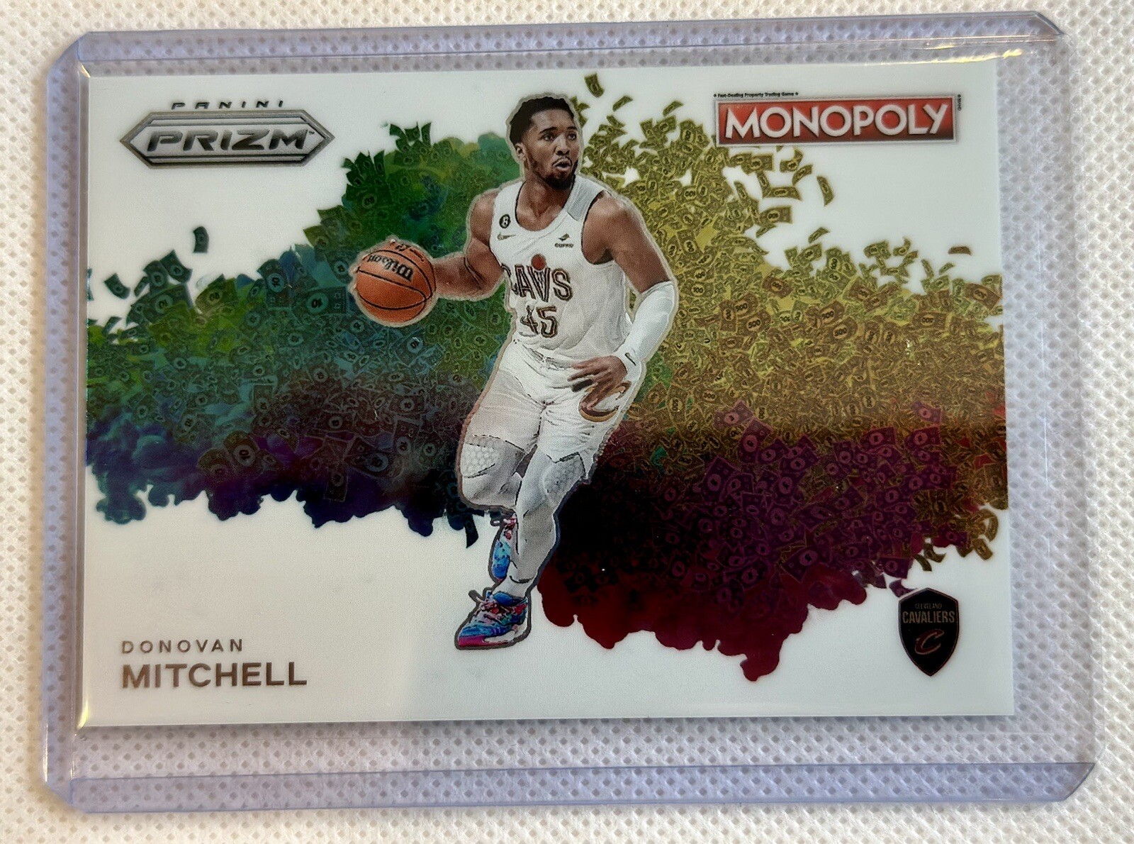 Donovan Mitchell 2023-24 Prizm Monopoly #MB-10 Money Blast SP SSP Case Hit Cavs