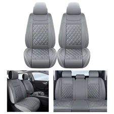 For Honda CR-V Car 5 Seat Covers Full Set Front & Rear Protector Cushions Gray