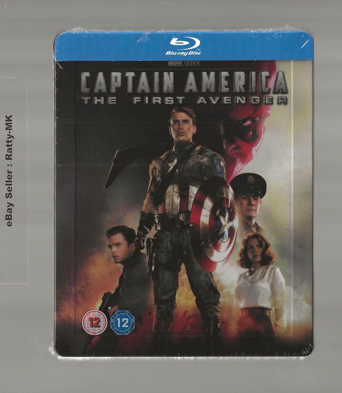 CAPTAIN AMERICAN THE FIRST AVENGER - ZAVVI UK EXCLUSIVE BLU RAY STEELBOOK - NEW