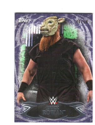 WWE Erick Rowan #49 2015 Topps Undisputed Purple Parallel Base Card 40 of 50