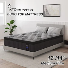 12"14" Twin Full Queen King Size Mattress in a Box Hybrid Spring Gel Memory Foam