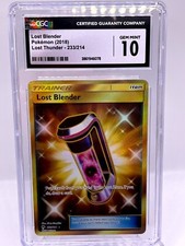 Lost Blender 233/214 SM Lost Thunder Gold Secret Rare Pokemon Card CGC 10 GEM MT on eBay