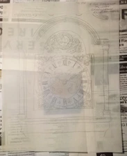 8.5X11" Student Drawing of Clock on Tracing Paper?