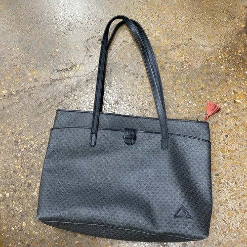 Liz Claiborne Vintage 80's Black Triangle Tote Bag