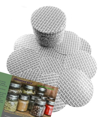 #ad 89mm 3.50quot; Pressure Sensitive Seal Liners MadeinUSA No Induction Sealer Needed $31.95