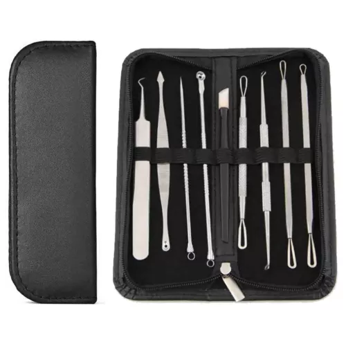 Pimple Popper Blackhead Remover Tool Kit Comedone Acne Spot Zit Extractor Tools - Picture 2 of 4