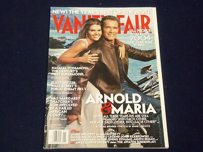 2005 JANUARY VANITY FAIR FASHION MAGAZINE - ARNOLD SCHWARZENEGGER COVER - F 4158