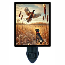 Hunting Decorative Photo Night Light, Hunter's Gaze, Pheasant
