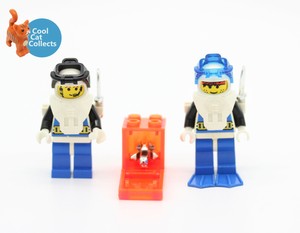 Genuine Vintage Lego Aquazone Aquanauts Divers Minifigure Bundle Acessories Ebay