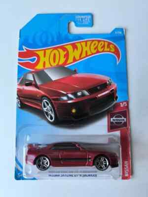 HOT WHEELS LONG CARD HW 2018 NISSAN SKYLINE GT-R (BCNR33) RED R33