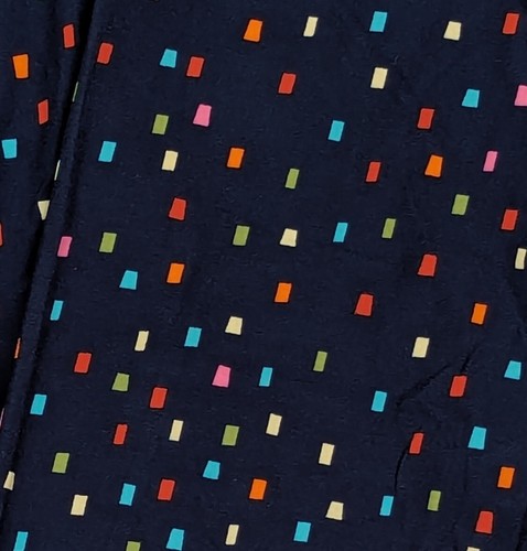 OS LuLaRoe One Size Leggings Cute Confetti on Dark Navy Blue NWT S75 - Picture 6 of 6