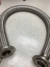 FLANGED STAINLESS STEEL BRAIDED FLEX HOSE 3" X 96"