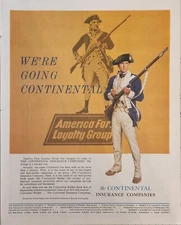 1963 America Fore Insurance Group Vintage Ad 14 x 10 to Continental Insurance Co
