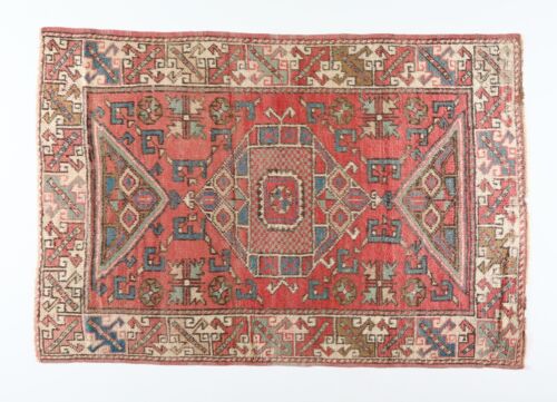 Tappeto turco annodato a mano, tappeto vintage, tappeto decorativo tribale - Foto 2 di 12