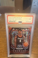 2020-21 Panini Prizm Draft Picks - Crusade Anthony Edwards #81 Ruby Wave...