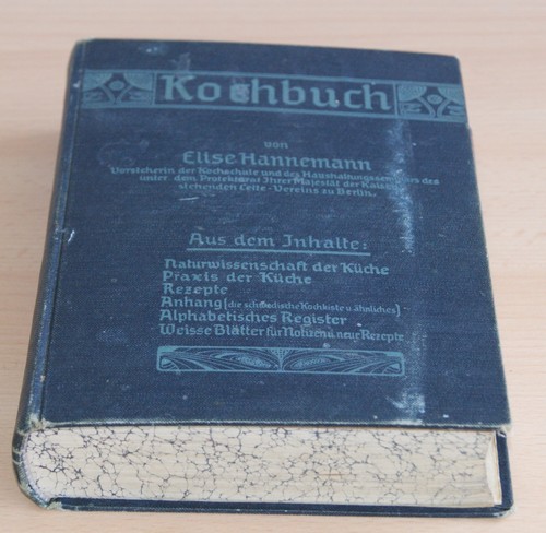 Kochbuch von Elise Hannemann - 1906