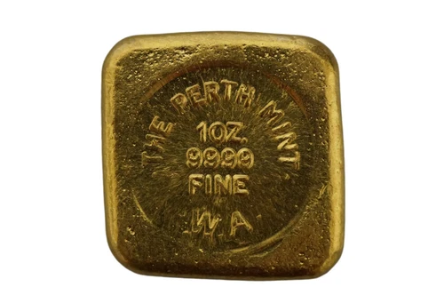 Perth Mint 1oz 9999 Fine Gold Cast Bullion Bar - Picture 2 of 3