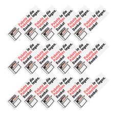 2 Sheets Parcel Cabinet Warning Stickers Package Caution Information