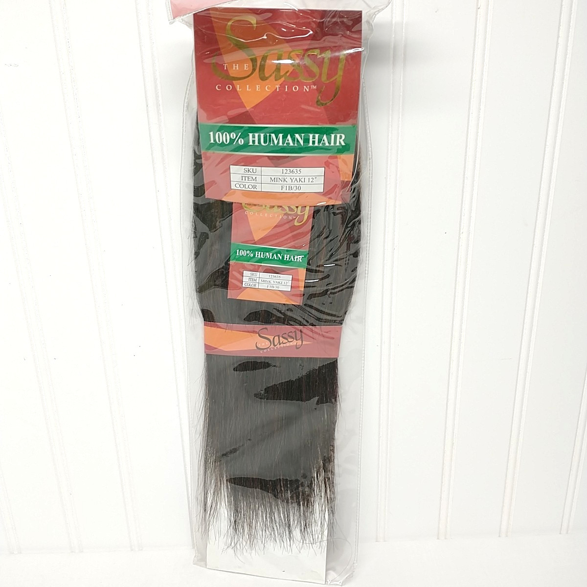 Sassy collection 100% Human Hair Extensions 12" Mink Yaki Dk