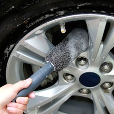 Microfiber Car Tire Brush - Effective Wheel Hub and Rim Cleaner... NEW
