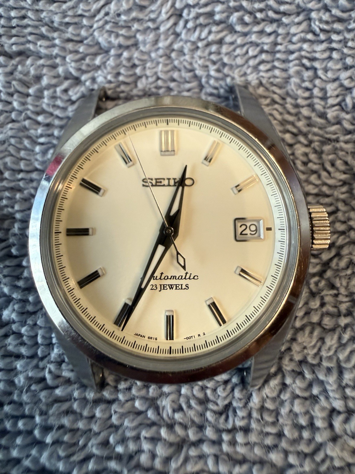 Seiko Men's Cream/White Color Watch - SARB035