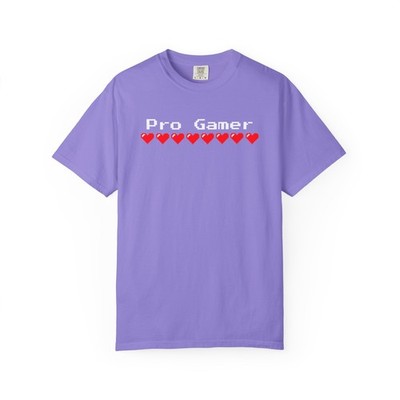 Pro Gamer Shirt Retro Pixel Heart Minecraft Videogame Esque Arcade Game Shirt 