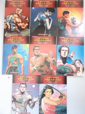 8 Stück CRYING FREEMAN Comic Manga Paperbacks Schreiber & Leser 
