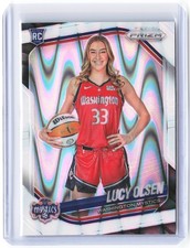 2025 Panini WNBA Prizm Lucy Olsen #145 White Seismic Washington Mystics
