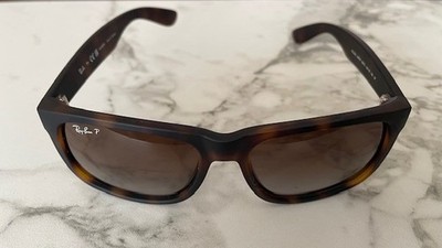 Ray-Ban RB4165 JUSTIN Sunglasses 865/T5 54-16 145 3P Polarized Brown Lenses