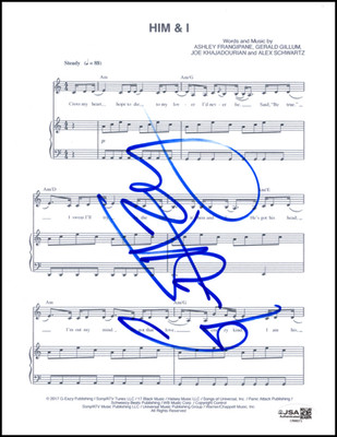 G-Eazy Signed Autograph Him & I Sheet Music - The Beautiful & Damned w/ JSA COA