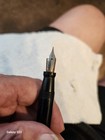 5  INCH  VINTAGE  EMERSON  BLACK  FOUNTAIN  PEN  -  14KT  ON  THE  NIB — photo 4