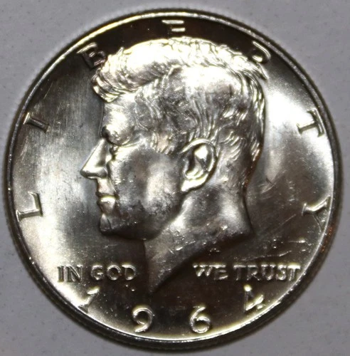 1964-P Kennedy Half Dollar - AU - #0924K50