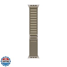 Apple Watch Band - Alpine Loop 49mm - Olive with Rugged Titaniu