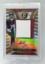 2023 Gold Standard BIJAN ROBINSON RPA White Gold Rookie Patch Auto Rookie #/49