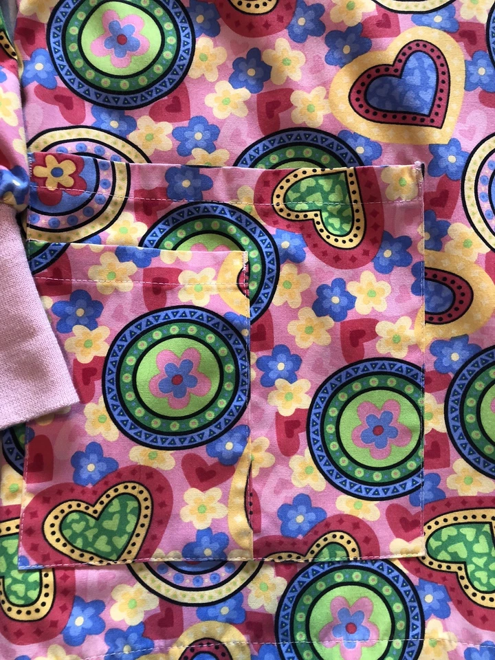 Landau Essentials Warm Up Scrub Jacket Womens Size Large Classic Fit Pocket - Image 4 of 4