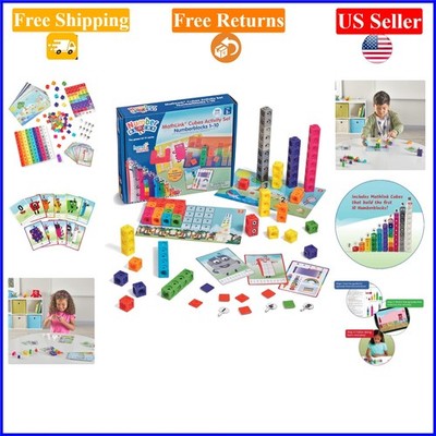 MathLink Cubes Numberblocks 1-10 Activity Set - Multicolored, 198 Pieces