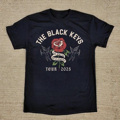 The Black Keys 2025 No Rain No Flowers Tour Concert T-Shirt All Sizes
