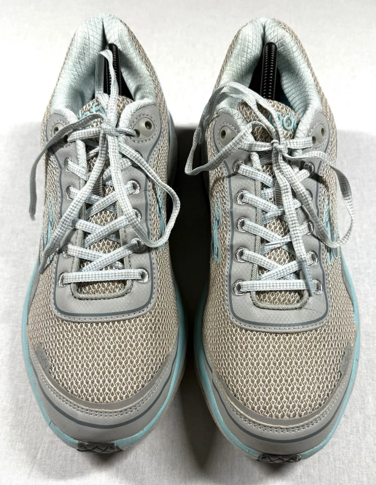 Zapatos ortopédicos Gdefy Gravity Defyer para mujer talla 11 blanco azulado cómodos para caminar Foto 3 de 4