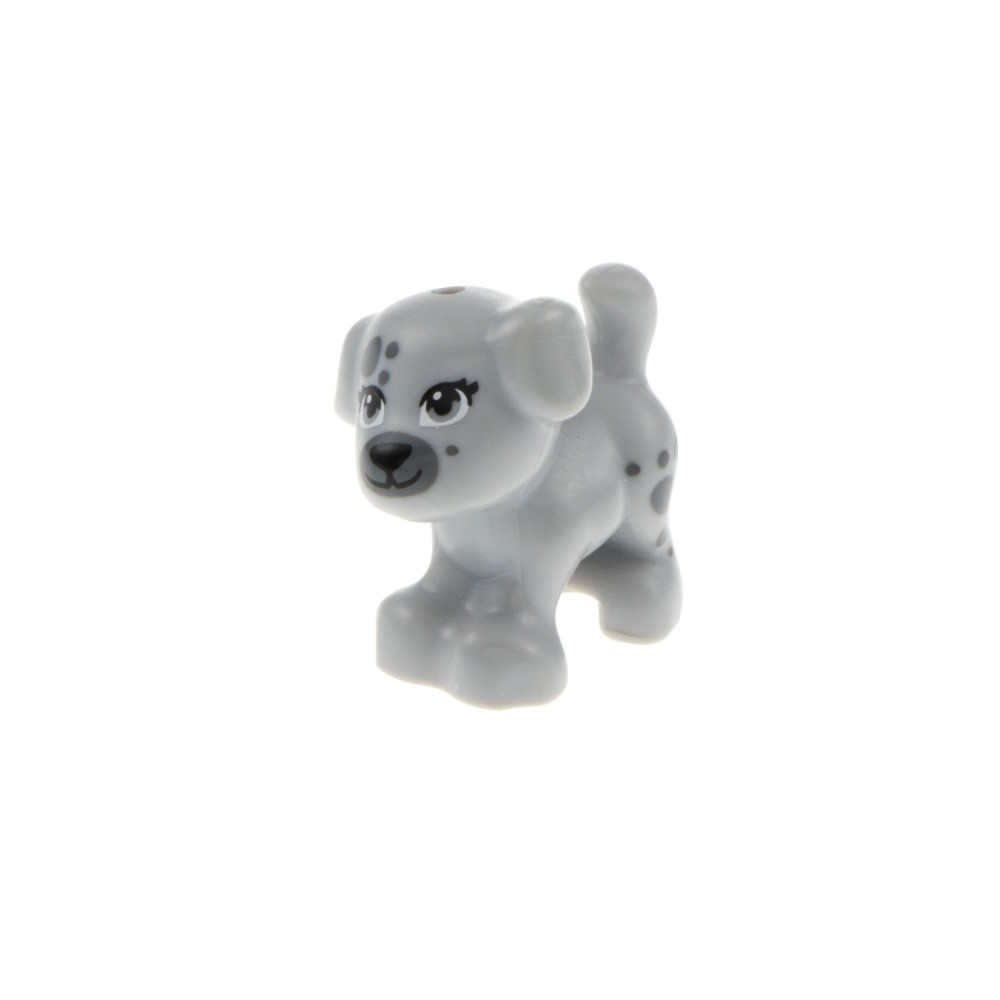 1X Lego Animal Dog Puppy Friends New Light Gray Spots Pattern Sky 93088pb05
