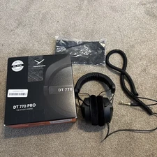 Beyerdynamic DT 770 Pro Studio Headphones 250 Ohm Black Gray( Read Description)